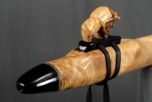 Boxelder Burl Native American Flute, Minor, Low C-4, #L53K